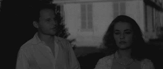 Jeanne Moreau and Jean-Marc Bory in The Lovers